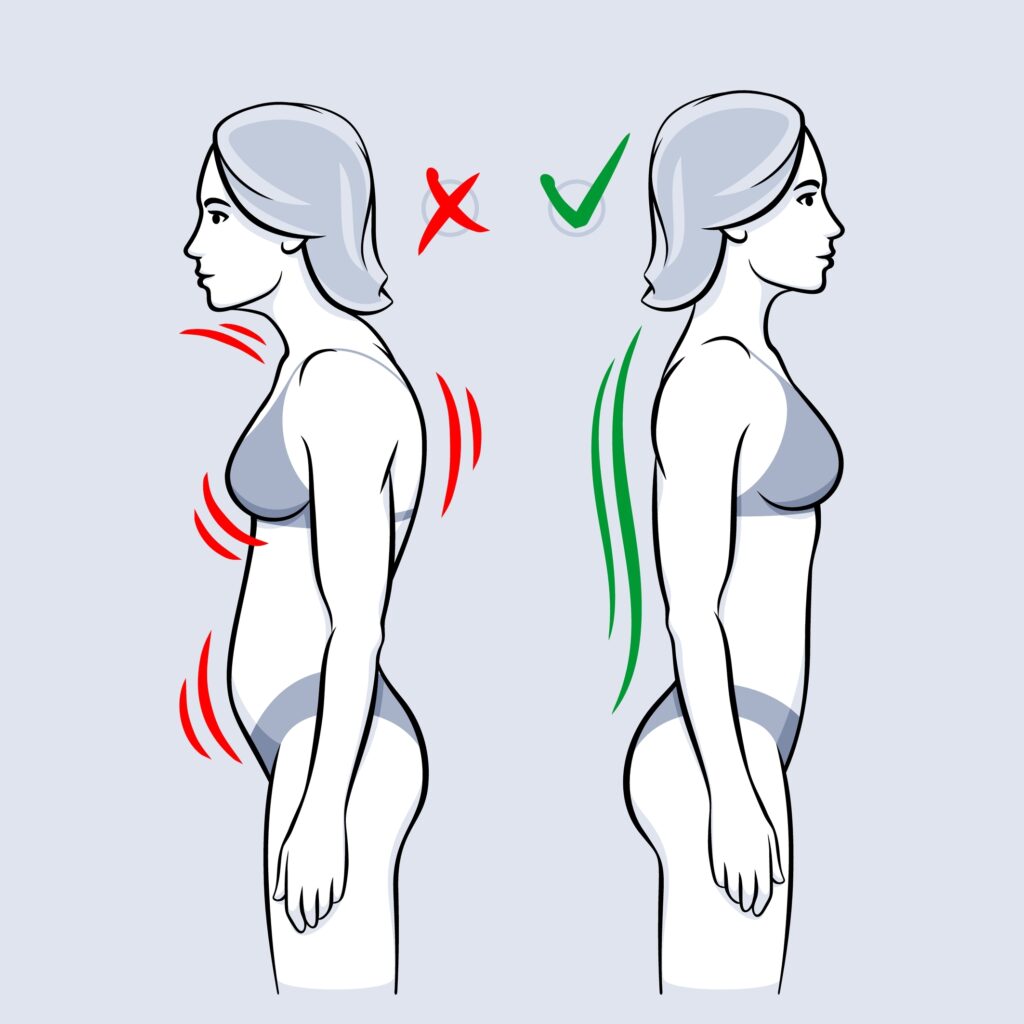Amélioration de la posture pour prévenir le lumbago